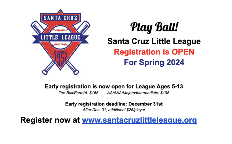 Little League Registration Is Open